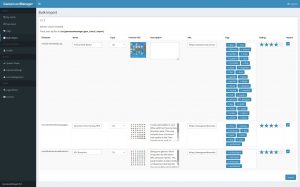 Bulk importing files to GameAssetManager, mass edit name, description, tags, rating.